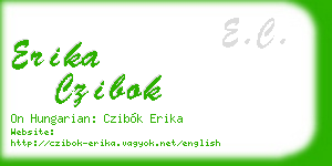 erika czibok business card